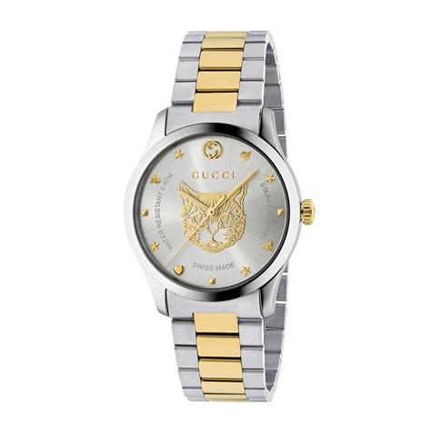 gucci watch silver womens|Gucci bezel watches for women.